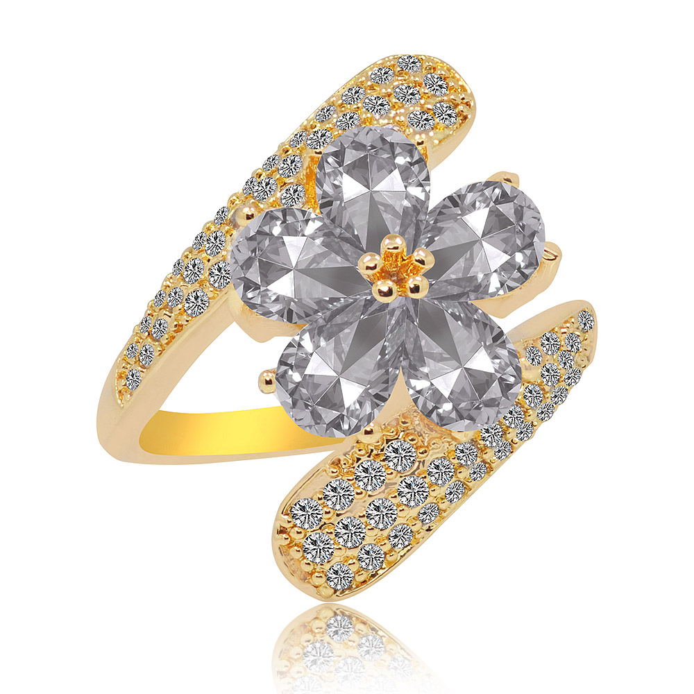 Delicate Floral Wrap Fashion Ring